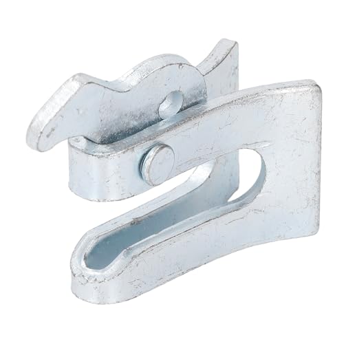 5 Sets Pig Fence Door Latch, Thickened Galvanized Steel Plate Farm Gate Latch with L Lock, for Farrowing Bed Nursery Bed Enclosure Door (Wall Thickness 4.5mm)