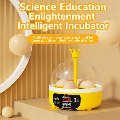 Tissting Egg Incubator with Manual Egg Turning & Humidity Control, Incubators for Hatching Eggs, Poultry Incubator for Chicken Duck Goose Quail Bird Eggs, for Kids (Manual)