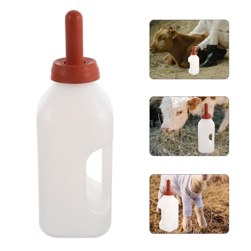 HANABASS Thickened 2L Calf Nursing Bottle with Handle Livestock Milk Feeder for Calf Feeding Farm Animal Nursing Container