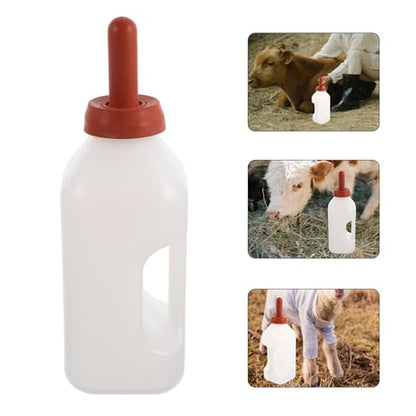 HANABASS Thickened 2L Calf Nursing Bottle with Handle Livestock Milk Feeder for Calf Feeding Farm Animal Nursing Container