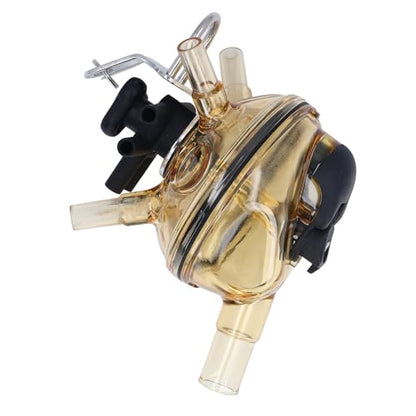 Milking Claw 320CC PSU Stainless Steel Milk Collector, Cow and Sheep Milking Machine Accessory with Air Shut Off Valve, Transparent Farm Milk Collection Tool for Dairy