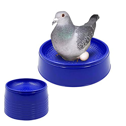 8PCS Racing Pigeon Nest Bowl, Plastic Bird Nest, Sturdy and Anti-Rollover, Keeps Eggs Safe and Secure | Bird Cage Breeding Hatching Nest for Pigeons, Homers, Doves,Quails and Small Birds,Pet Cage Supplies Accessories