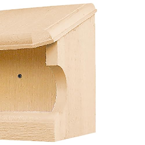 Nesting Perch Open-Front Birdhouse | Handcrafted from Sustainable Eastern White Pine | Easy Mount Under Eaves or on Building | Weather-Resistant Protection for Song Sparrows, Robins & More