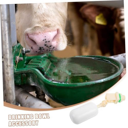 Automatic Float Valve Water Bowl for Cattle Sheep Pigs Dogs Lightweight Livestock Drinking Bowl Accessory Smooth Edges for Farm Supplies Tube Water Float Valves Included