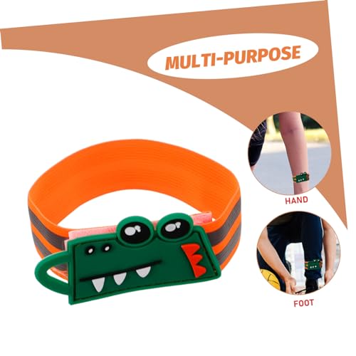 YARNOW Reflective Wrist Strap Trouser Leg Belt Elastic Band Reflective Belt Elastic Boot Bands Camping Pant Leg - color: Orange