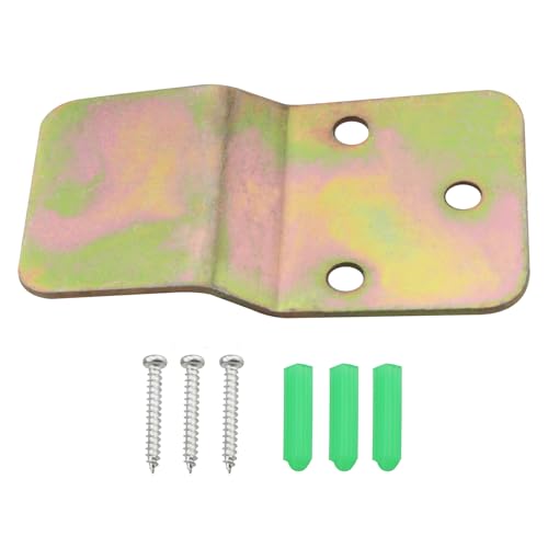 2 Count Wall Mounting Brackets with Screws and Expansion Tubes for Wall Fan, Hanging Plate, Fixing Hooks, Electric Fan Mounting Bracket, Steel, Zinc, Modern Style