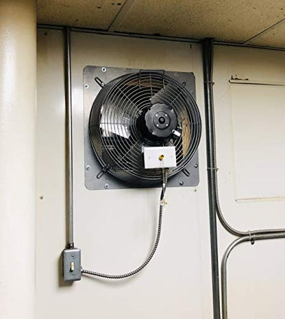 TPI Corporation CE20-DS Direct Drive Exhaust Fan – 120 Volt, 20 Inch Shuttered Industrial Fan. Workshop Ventilation Fans