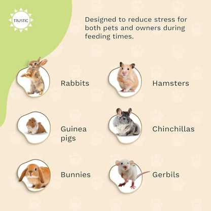 Hay and Food Feeder for Rabbit, Guinea Pig, Bunny, Chinchilla, Heavy Duty Metal Bin 5.5 x 5.5 x 7 inch (Pack of 1) - size: Pack of 1