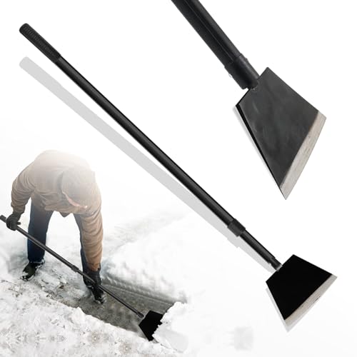 Floor Scraper, Garden Scraper Shovel, Cleaning Remove Tool With 88in Long Handle,Sturdy Tile Scraper for Ice, Tiles, Ceiling, Concrete, Tape, Glue - Heavy Duty Sharp Blade (4mm Thickness)