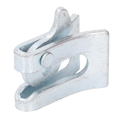 Farm Door Buckle, Thickened Galvanized Steel Plate Gate Latch 5 Sets Pig Fence Door Latch with L Lock Bolt for Farrowing Bed (Wall Thickness 4.5mm)