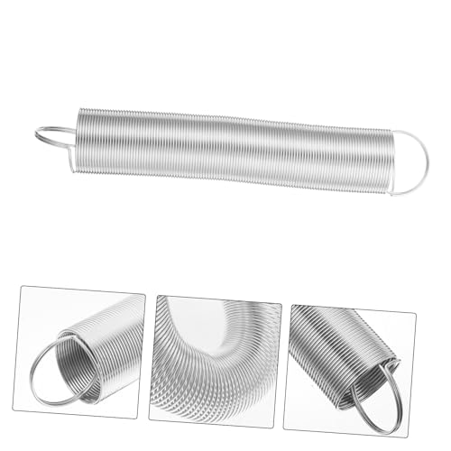 HEMOTON Door Handle Spring Tension Springs for Fence Tension Livestock Fence Spring Fence Tension Springs Electric Fence Spring Gates Replacement Tension Springs Silver Stainless Steel
