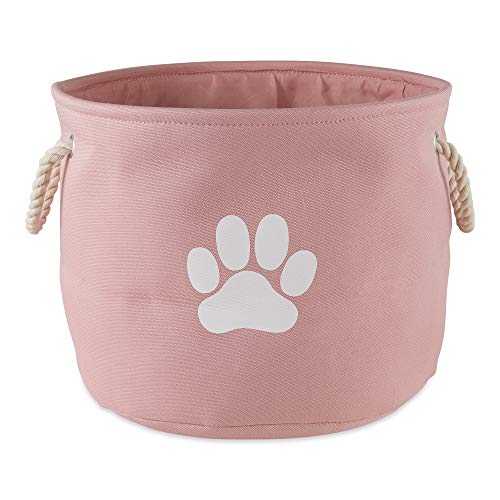 Bone Dry Pet Storage Collection Collapsible Bin, Rose, Medium Round - color: Rose, size: Medium Round