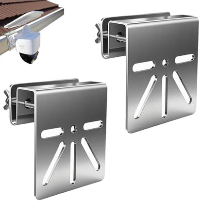 2 Pack Gutter Mount for Eufy Eolocam S340/E30, Stainless Steel Security Camera Bracket (Silvery2) - color: Silvery2