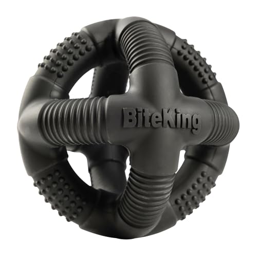 Natural Rubber Dog Balls for Large Aggressive Chewers - Lifetime Replacement - Indestructible and Durable Dog Toys for Large Breed, Black - color: Cage Ball - Black, size: Large Breed (60 - 120 lb)