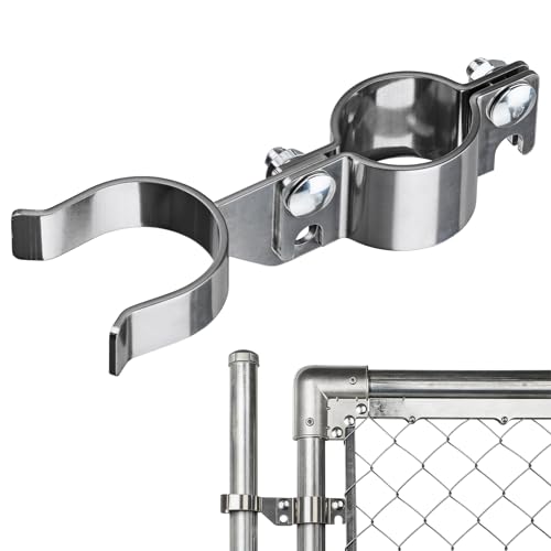 1-5/8" x 1-5/8" Chain Link Gate Latch Heavy Duty Stainless Steel Fence Gate Fork Latch Hardware with Padlock Hole 1pcs - color: 1-5/8"x1-5/8"