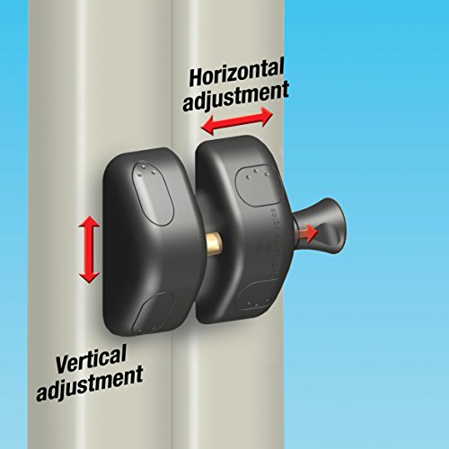National Hardware MagnaLatch Side Pull Gate Latch N346-203 2-3/4 in Adjustable Heavy Duty Stainless Steel Components Black for Metal Wood Vinyl Fence Gates Pool - size: 2-2/4"