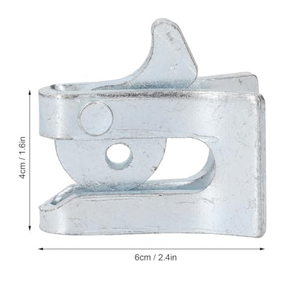 Pig Fence Door Latch, Thickened Galvanized Steel Farm Gate Latch, L Shape Lock Bolts for Farrowing Bed, Nursery Bed & Farm Enclosure Doors (Wall Thickness 4.5mm)