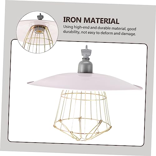 DOITOOL Insulation Lampshade Heat Lamp Reptile Dome Lamp Reptisoil Livestock Breeding Lamp Pet Grille