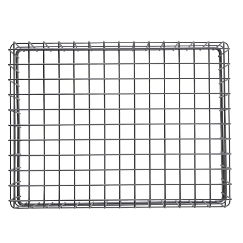 G.E.T. WB-1294-MG Rectangular Metal Storage Wire Basket for Pantry, Produce and More, 9" x 6" x 4" - size: 12" x 9", style: 4" Deep