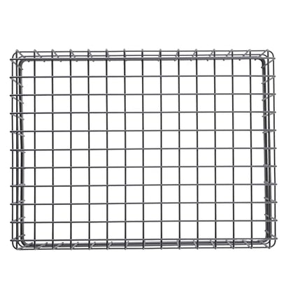 G.E.T. WB-1294-MG Rectangular Metal Storage Wire Basket for Pantry, Produce and More, 9" x 6" x 4" - size: 12" x 9", style: 4" Deep