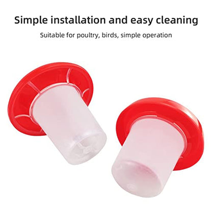 Waterer Feeder, Automatic Chicken Feeder and Waterer Set Poultry Feeders and Drinker Chick Starter Kit for Brooder Poultry Feeding Equipment for Chickens Coops - color: Feed tube