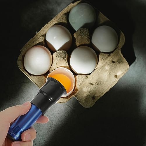2pcs Egg Incubator Egg Candler Portable Tester for Chicken Quail Incubation Candling Lamp Cold Incubation Equipment - color: Blue