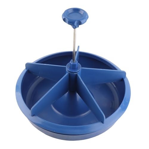 Feeder, 5 Slots Plastic High Capacity Feeding Bowl, Trough with Removable Inner Components for Pigs and Livestock