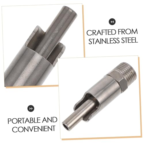 UPKOCH Stainless Steel Pig Waterer Nozzle Ergonomic -Splash Drinking Dispenser for Livestock Farms Automatic Nipple Waterer for Portable and Easy to Install