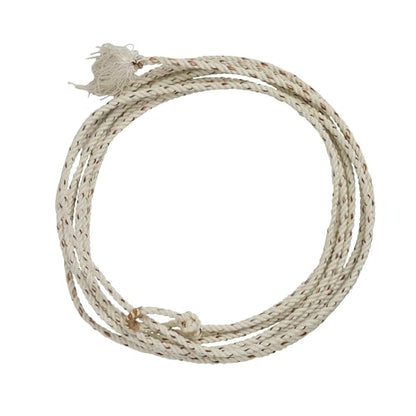 Weaver Equine Waxed Nylon Ranch Rope, Lightweight Cowboy Lasso Rope for Cattle Handling, Training, Natural Costume Prop for Rodeo, 7/16" x 30'