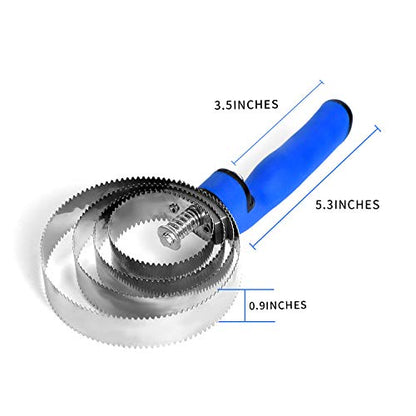 BOTH WINNERS Reversible Stainless Steel Curry Comb with Soft Touch Grip (Blue) - color: Royal Blue