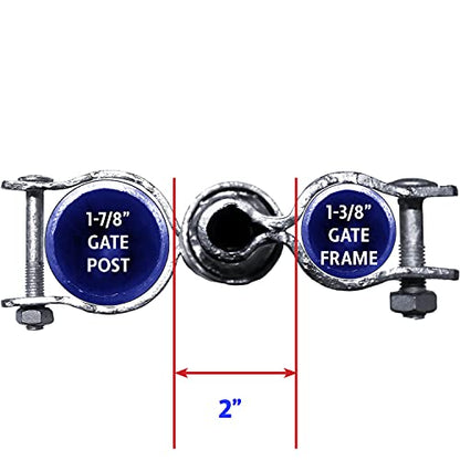 Chain Link Gate Spring Closer for 2-3/8" (2-1/2") x 1-3/8" CASE Qty 12 - size: 2-3/8"X 1-3/8" - Case(12 Pack)