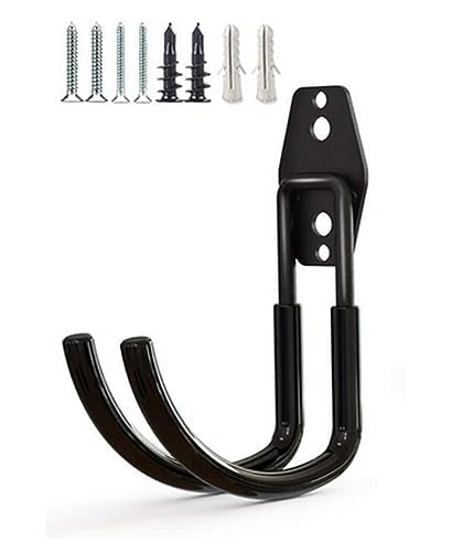 zoele Wall Mounting High Velocity Floor Fan Bracket, Wall Mount Industrial Grade Floor Fan Hook Hanger, Wall Fan Support Hook kit (Black) - color: Black