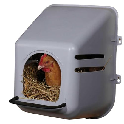 Miller 6 Pack of Large Wall Mount Egg Nesting NEST Boxes with Perch for Chicken COOP Hen House Poultry
