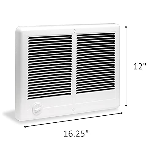 Dimplex DCSTC Series Electric Wall Heater Complete Unit With Thermostat (Model: DCSTC402TW, Part: 47526), 240/208 Volt, 3000/2250 Watt, White
