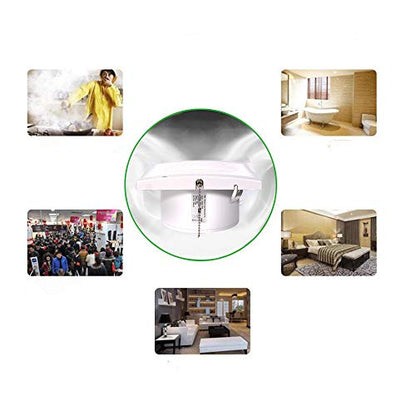 4 Inch Wall-Mounted Exhaust Fan, 12W Ventilation Extractor with Anti-backflow Check Valve Chain Switch for Window Duct Glass Grow Tent Bathroom Vents - 6"×6" Grid Panel - Small Size - size: Φ4 Inch with Rope Switch