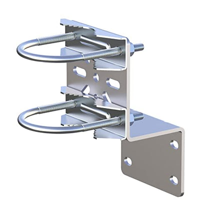 Pole Mount Bracket Anti Vibration Antenna Mount Universal Wall Mounting Bracket [ Without The Pole ] for Security Camera PTZ Dome Indoor Outdoor AP Access Point Client CPE Kits 2 PCS - color: 2 PCS