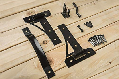 National Hardware Transitional Gate Kit N109-314 with Gate Latch, Gate Hinges, and Gate Pull