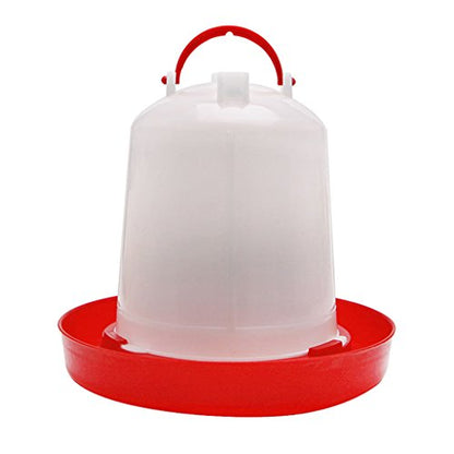 Chicken Feeder Waterer Baby Chick Drinker Feeder with Carrying Handle Capacity 2.5 L Chicken Water Feeder Pet Supplies