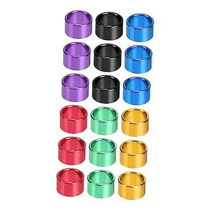 BESPORTBLE Easy to Use Bird Leg Bands 18pcs Pigeon Racing Rings Aluminum Bird Leg Bands for Identification Random Color