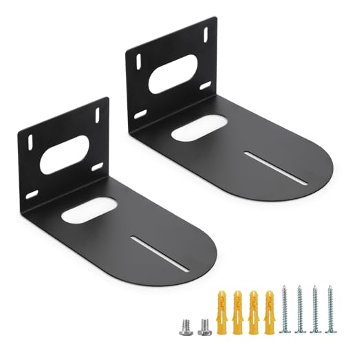 Sumnacon 2PCS PTZ Camera Bracket Universal PTZ Camera Mount Bracket Compatible with for Various PTZ Cameras (Black) - color: Black