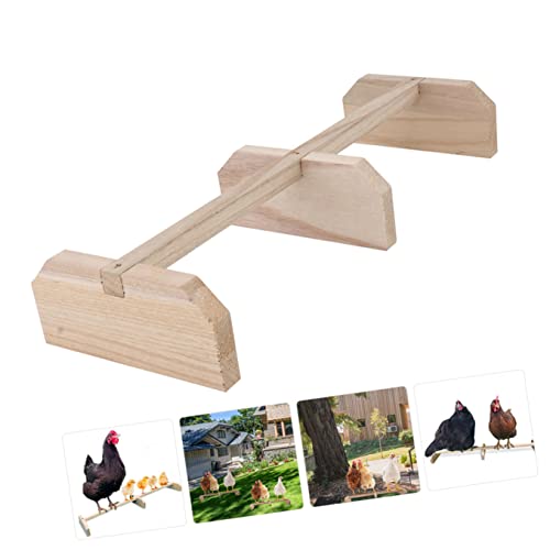 Wooden Bird Perch Stand Natural Roosting Bar for Hens Parrots Medium Birds and Fun Extra Perch for Chicken Coop and Play
