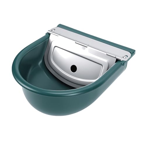 banapoy Automatic Water Bowl, Livestock Waterer with Built in Sensor and Floating Valve for Cattle Dog Goat Sheep, Plastic Outdoor Animal Drinking Bowl
