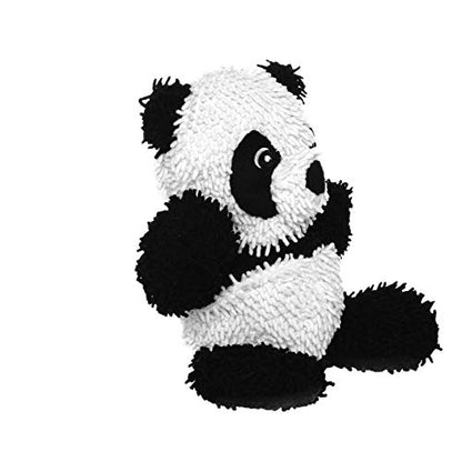 MIGHTY® 2 Pack Microfiber Large Panda Ultra Durable Plush Dog Toy | Multiple Layers & Reinforced Seams , Washable and Floats , Mighty® Construction - color: 2PK Black White Panda