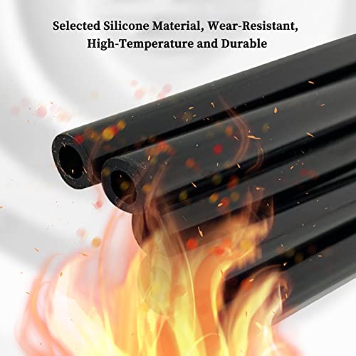 1" ID Silicone Tubing, JoyTube Black Food Grade Silicone Tubing 1" ID x 1-1/4" OD 6.6 Feet High Temp Pure Silicone Hose Tube for Pump Transfer - size: 1"-1-1/4", style: 6.6FT