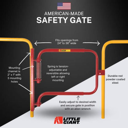 Little Giant SGS-R Red Adjustable Spring Safety Gate