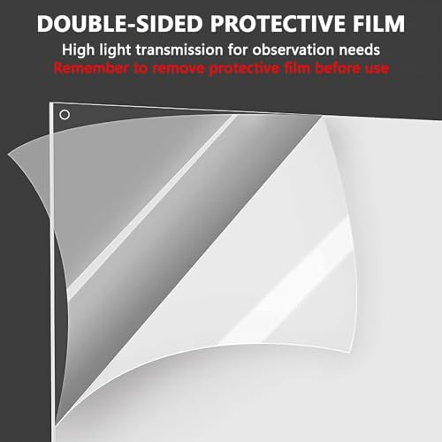 24 Pcs Pet Cage Liner Guard Protection 10 × 8'' Plastic Urine Baffles for Rabbit Cage Guinea Pig Side Lining Shield Covers Prevent Scatter for Bunny Chinchilla Hedgehog Cat Hamster Small Animals