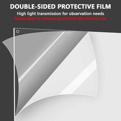 24 Pcs Pet Cage Liner Guard Protection 10 × 8'' Plastic Urine Baffles for Rabbit Cage Guinea Pig Side Lining Shield Covers Prevent Scatter for Bunny Chinchilla Hedgehog Cat Hamster Small Animals