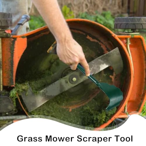 Mower Deck Scraper with Ergonomic Long Handle, Efficient Mower Deck Cleaning Tool, Long Handle Lawnmower Deck Scraper, Mower Cleaning Tool for Maintenance Cleaning Lawnmower