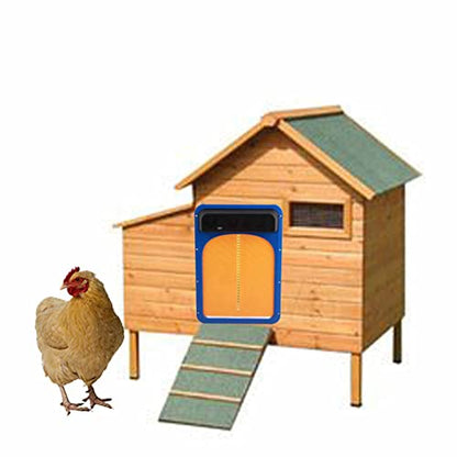 Automatic Chicken Coop Door with Light Sensor Waterproof Chicken Door Opener Battery Operated Automatic Door for Chicken Run, Chicken Coop Accessories