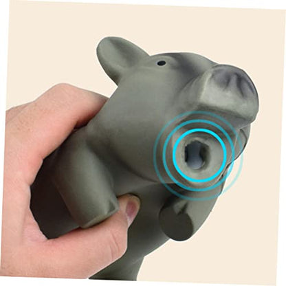 ORFOFE 2pcs Chew Toys for Dogs Latex Dog Teeth Grinding Toys Adorable Pig Shape for Chewing and Reducing Loneliness Lightweight and Portable Pet Supplies